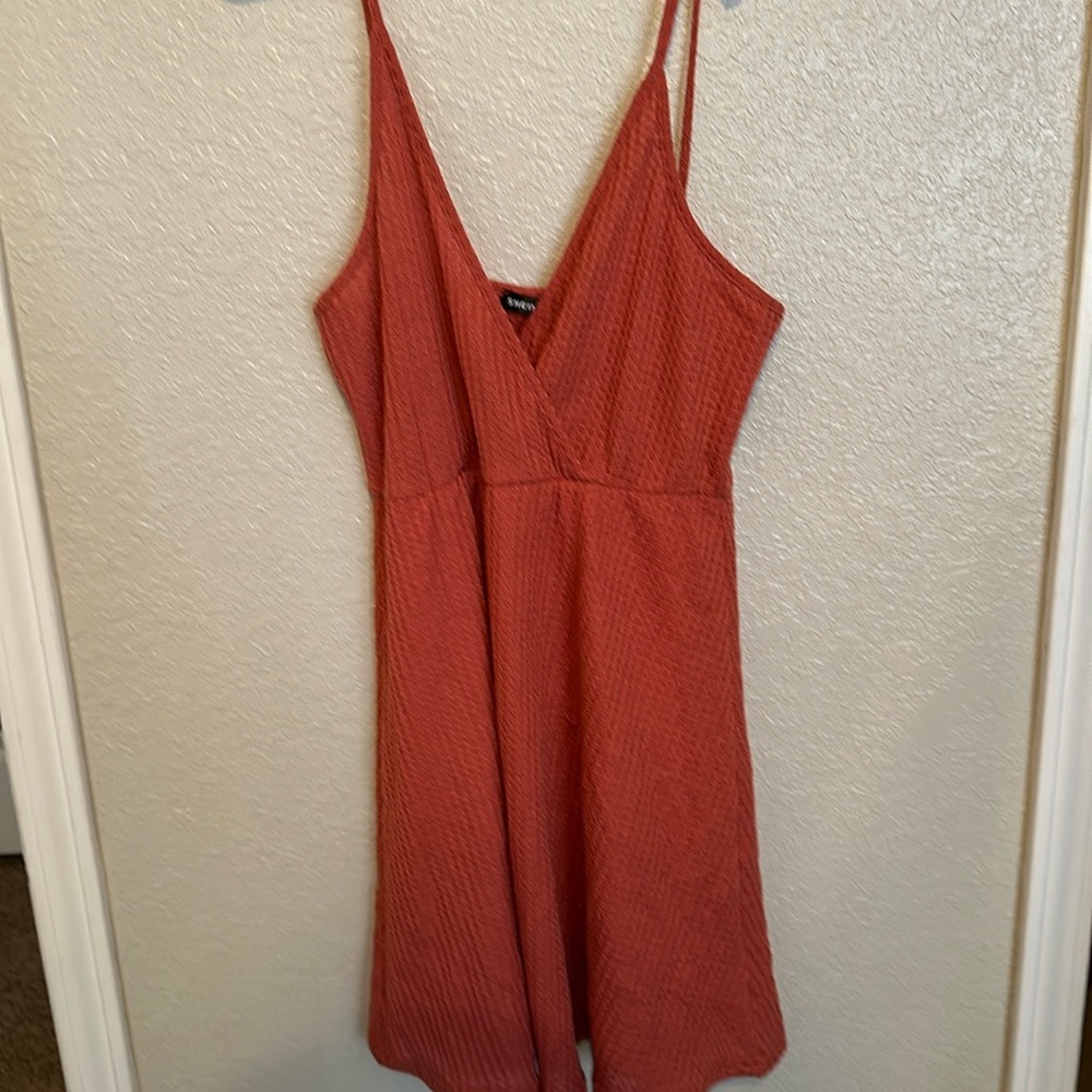Tie shoulder dress